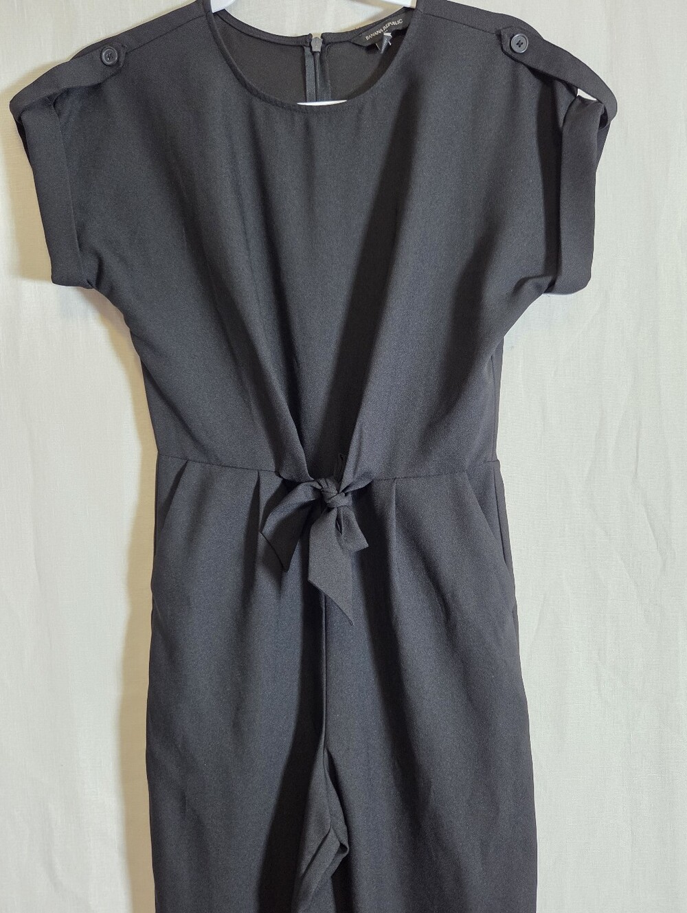 Banana Republic  Black Women's Jumpsuit with Tie Waist So Pretty